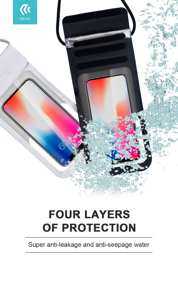 [DEEL158820S] Custodia impermeabile 30 metri per smartphone fino a 6,9 pollici Silver