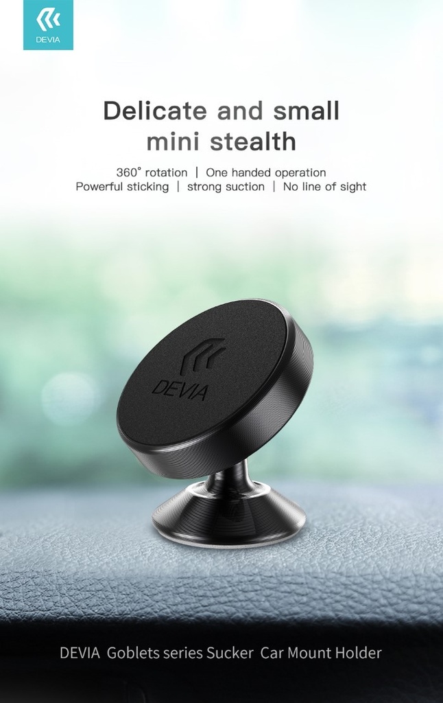 [DESCH555B] Supporto Smartphone da Auto Adesivo e Magnetico Regolabile