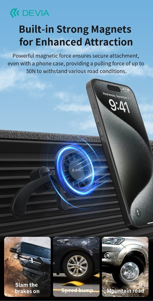 [DESMA851B] Supporto Magnetico da auto per smartphone su bocchetta aria