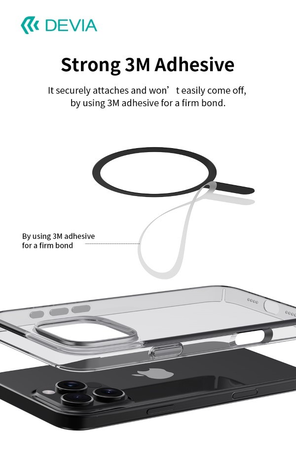 [DEADMAR936] Adesivi Magnetici universali per magsafe su cover 2pz Bianco e Nero