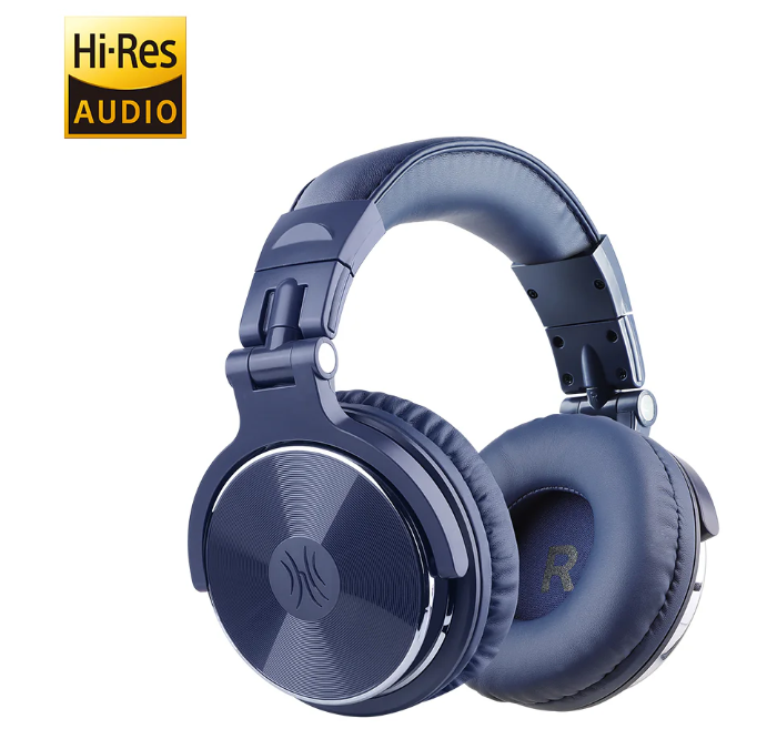 [ONEOP10158A] OneOdio Studio Pro 10 Hi-Res Cuffie DJ Cablate c/ Shareporte e Microfono Blue
