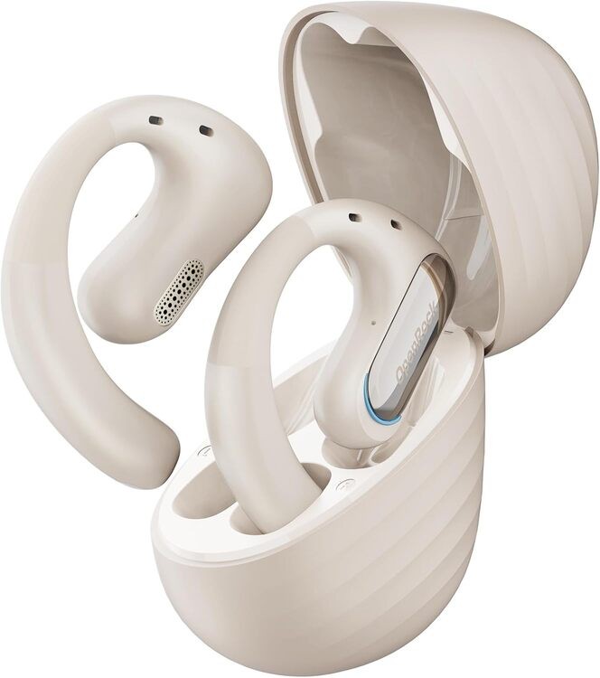 OneOdio OpenRock Pro Cuffie Sport Wireless A Conduzione Aperta Beige