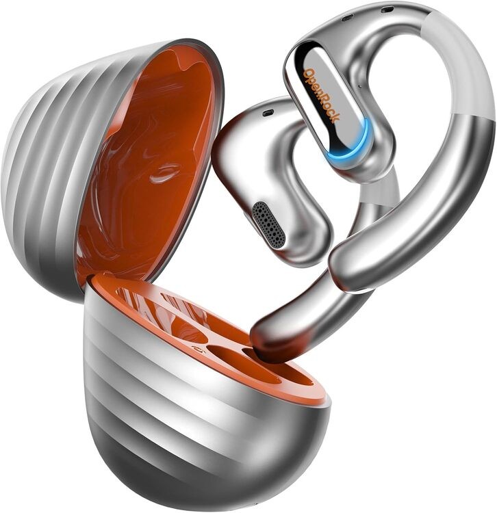 OneOdio OpenRock Pro Cuffie Sport Wireless A Conduzione Aperta Silver