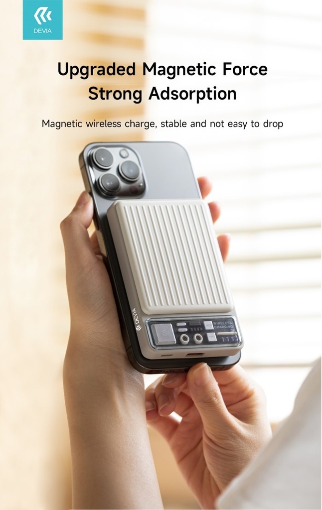 Power bank carica rapida 22.5w wireless magnetico 10.000mah