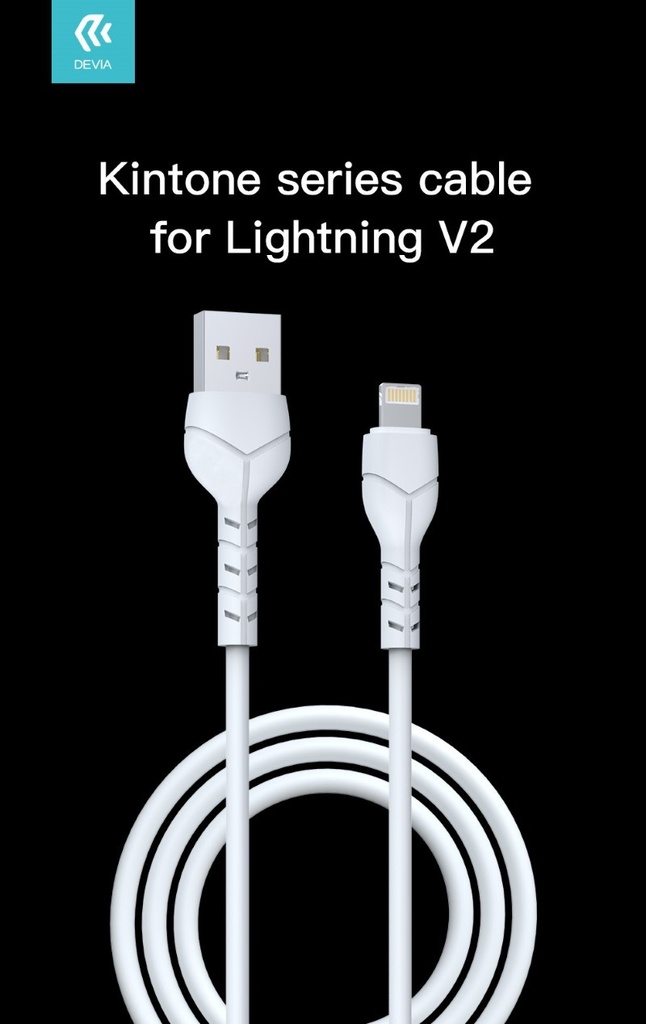 [DECALA686W] Kintone Cavo Lightning Apple 5V 2.1A 1M Carica e dati Bianco