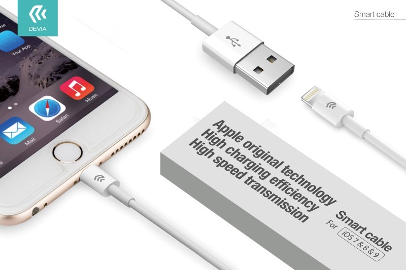 [DESCA2598W] Cavo Serie Smart Lightning Apple Lunghezza 2 metri Bianco