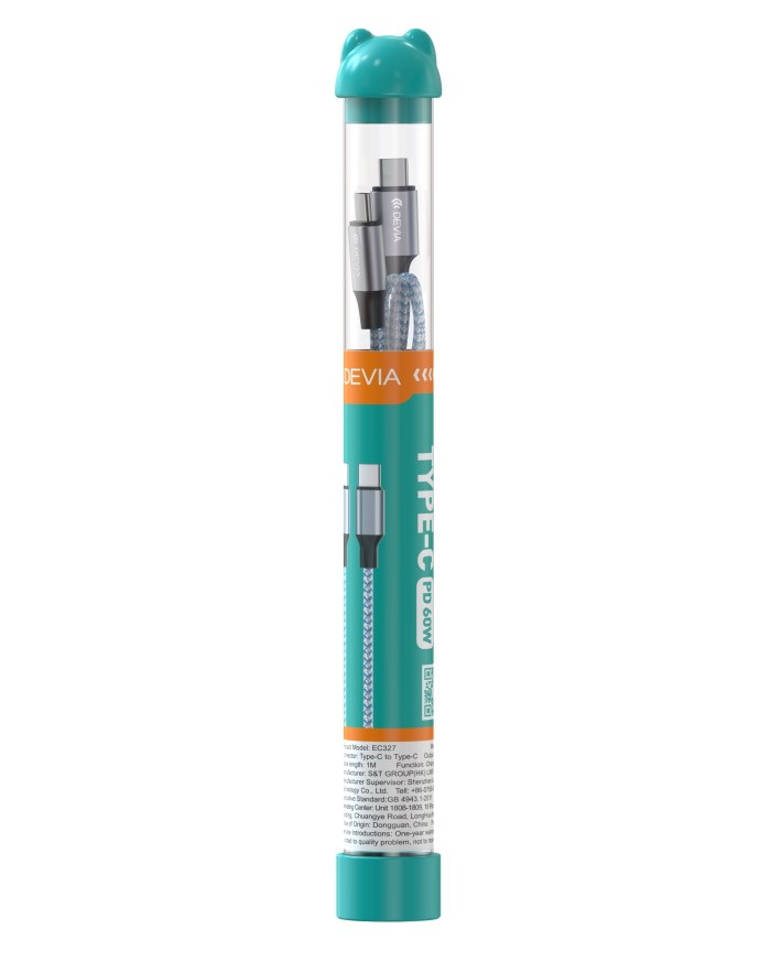 Cavo Bubble Tipo-C - C 3A 60W Per carica rapida PD Nero