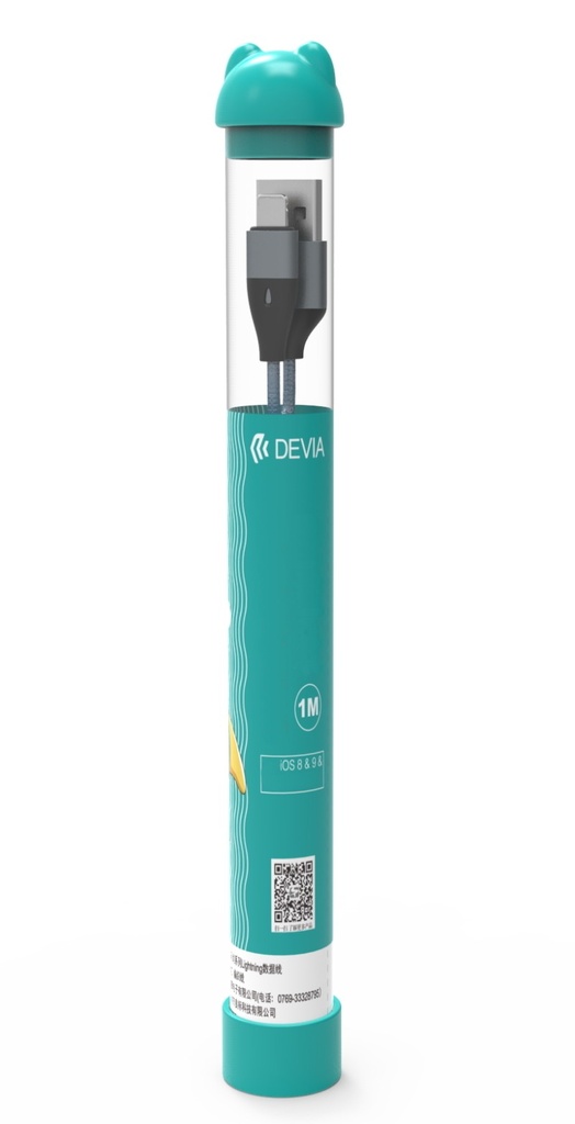[DETAAC861B] Cavo Bubble Usb A a Tipo-C 2,4A 1 Metro Nero