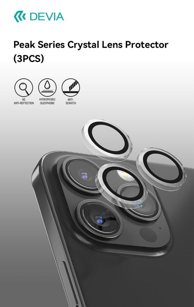 [DEPSC15M207] Protezione per fotocamera in cristallo iPhone 15Pr & 15P.Max