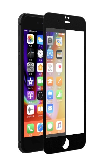 [DETGF87273B] Pellicola Vetro temperato Full 0.18 mm per iPhone 7 / 8 Nera