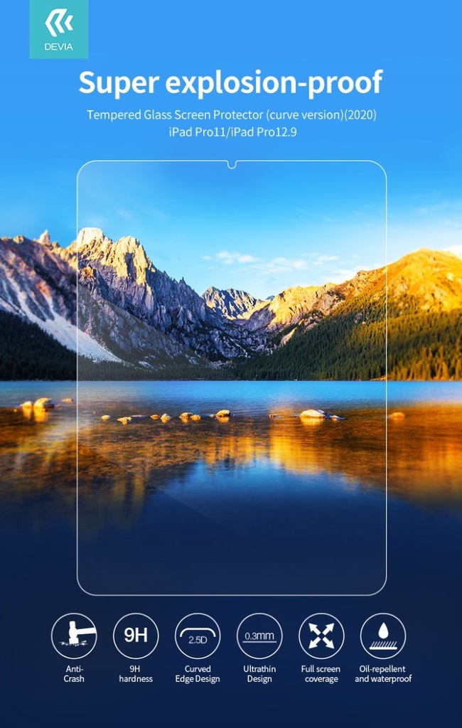 [DETG12P2825] Protezione in vetro temperato per iPad Pro 12.9 2020