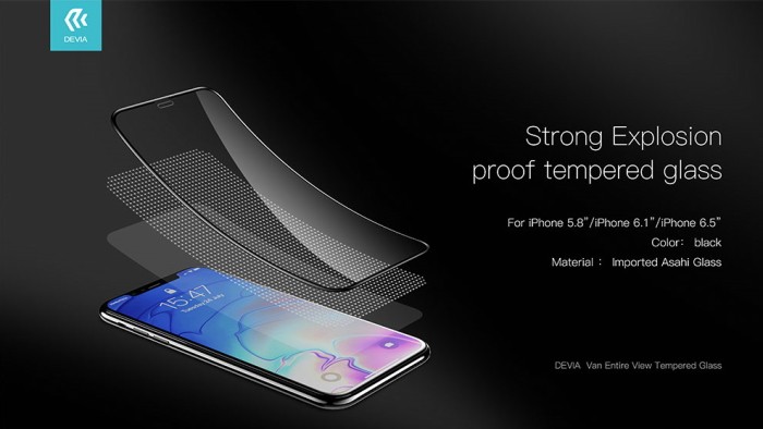Protezione in vetro temperato Full per iPhone SE2 Bianca