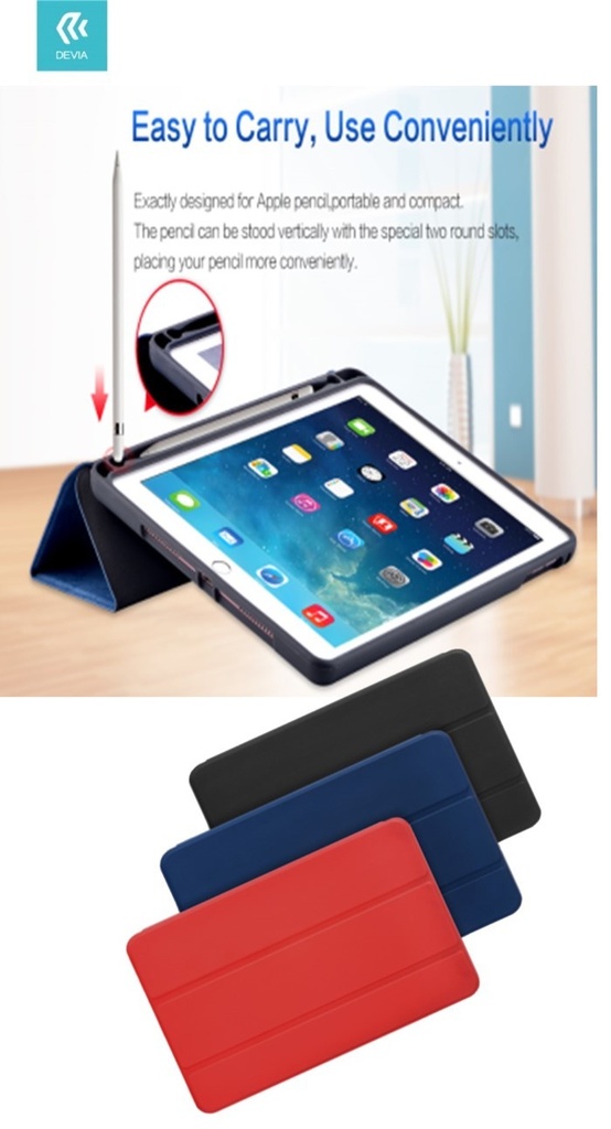 [DELGIPA4971B] Cover a libro iPad Air 4 10.9' 2020 con supporto pencil Nera