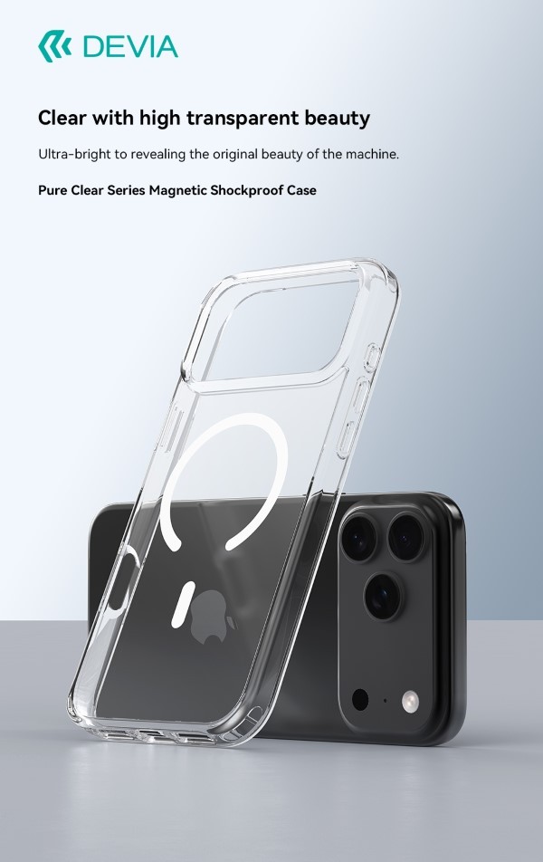 Custodia antiurto Mag Safe trasparente per iPhone 17 Air