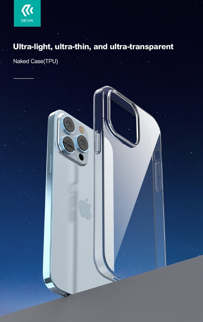 [DENAK14P007] Cover Trasparente Morbida Compatibile con iPhone 14 Pro