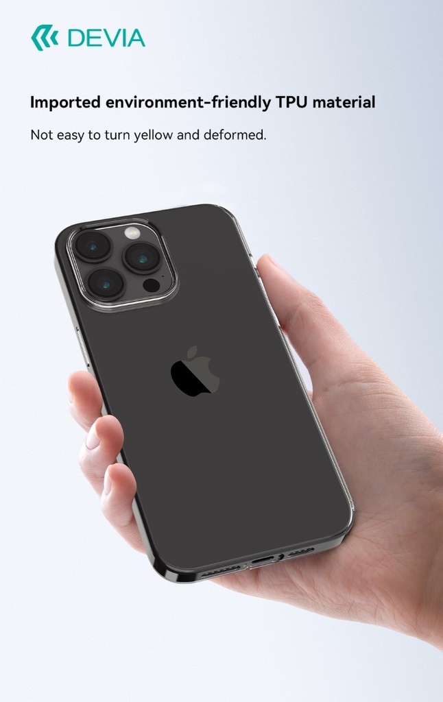 [DENAK15351] Cover Trasparente Morbida in TPU per iPhone 15