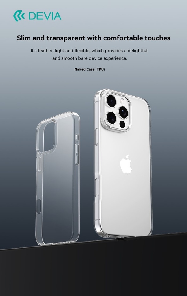 [DENAK16280] Cover Trasparente Morbida in TPU per iPhone 16