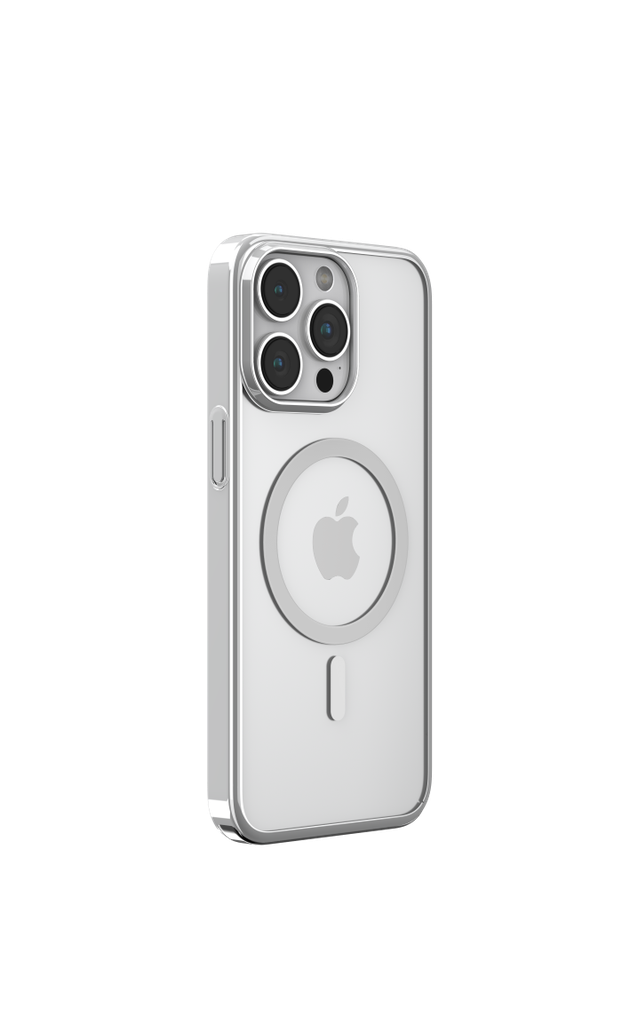 [DEPGM15825] Cover Magnetica Glimmer con Apple Magsafe iPhone 15 Plus Sil