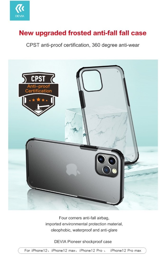 [DESE12M152] Cover super protettiva Edge per iPhone 12 Mini
