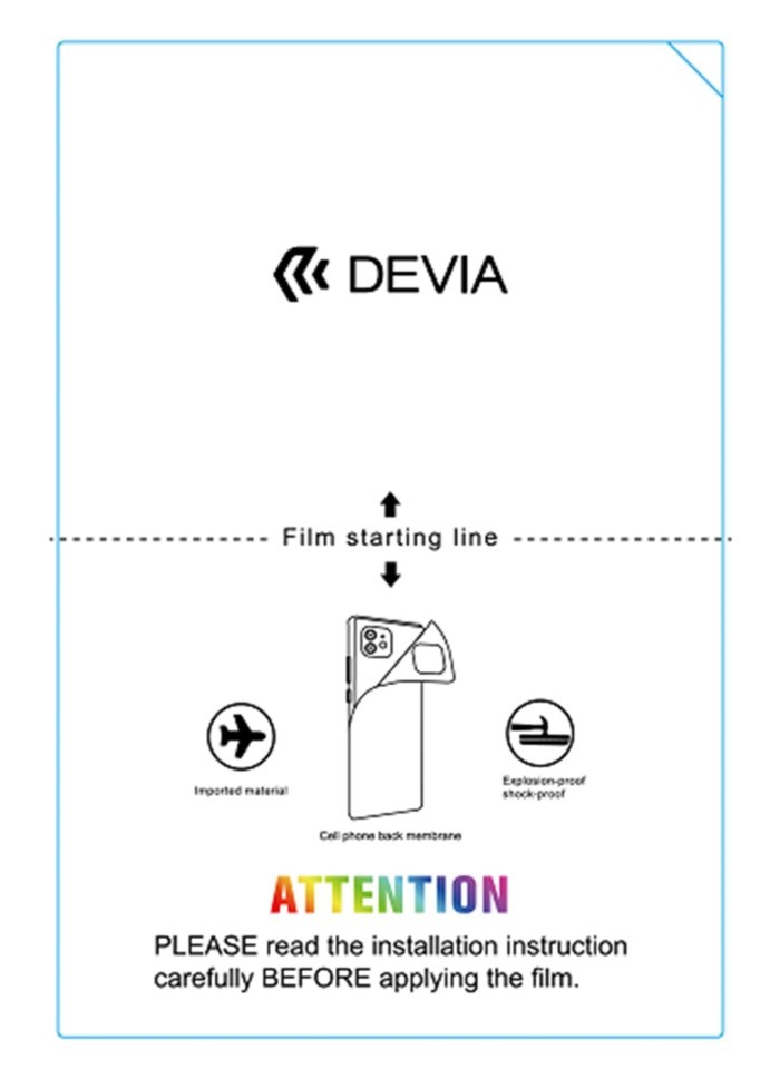 [DETPUP662] Pellicola Posteriore 12x18 TPU Anti Shock per plotter