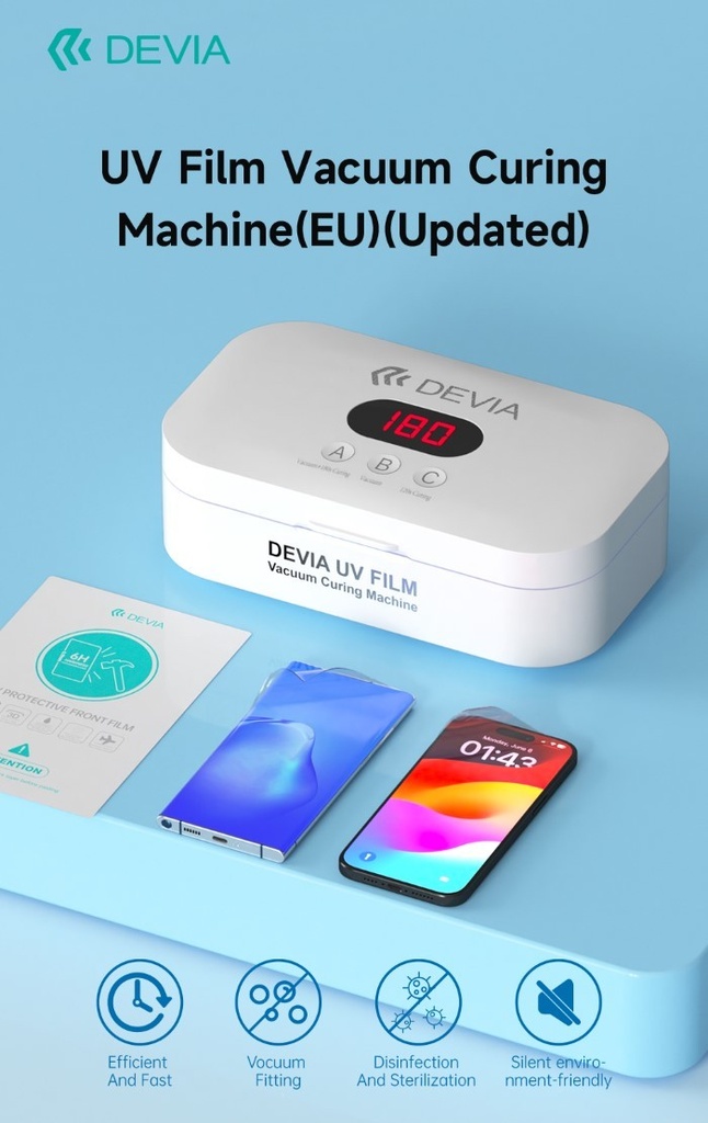 [DEUVD725W] Box Raggi UV polimerizzazione Sterilizzatrice Pompa a Vuoto