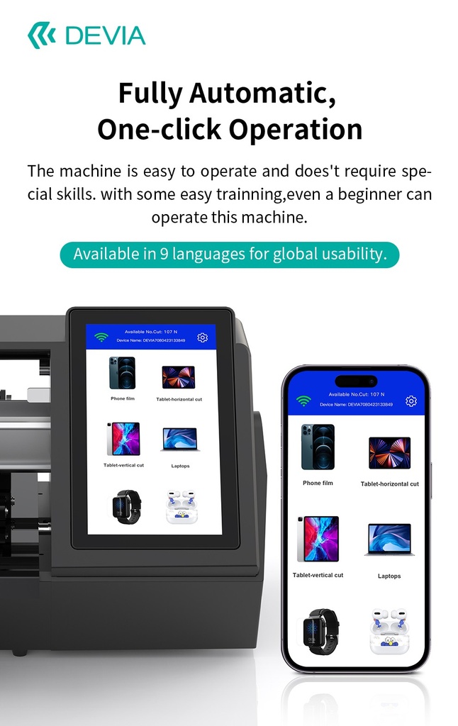 DEVIA – Auto Cutting Plotter Ultra For Laptop PT015