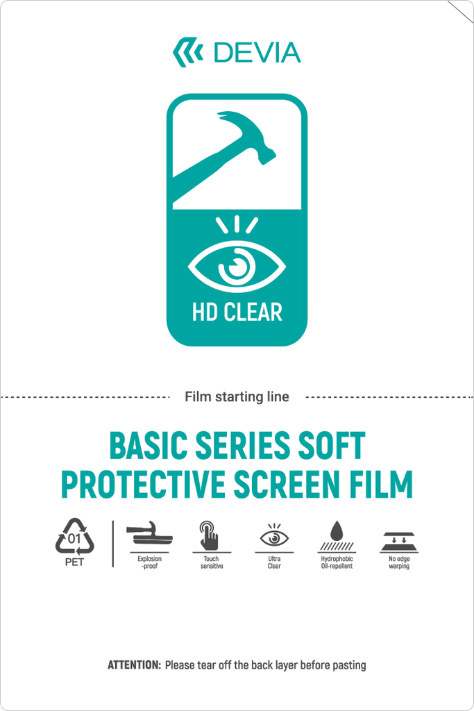 Pellicole 12x18 Idrogel AntiShock Serie Basic Soft 50 pz