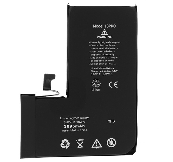 [RCIP273219] IP 13 Pro Batteria Diagnostica 3095 mAh Nero S+