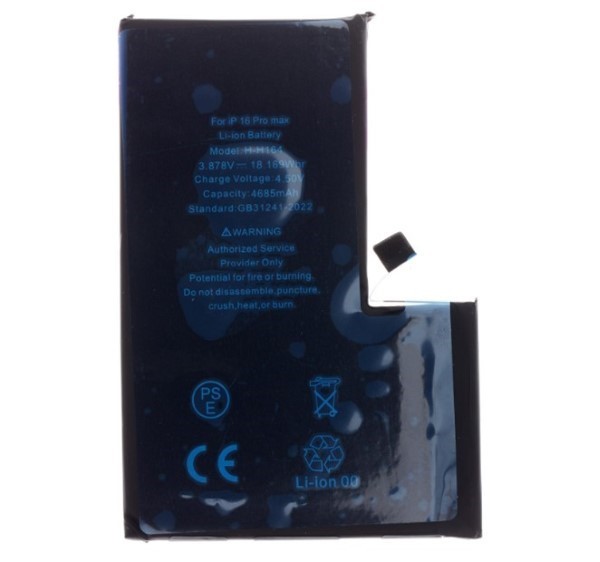 [RCIP77863] Batteria per iPhone 16 Pro Max 4685mAh Li-Ion (Bulk)