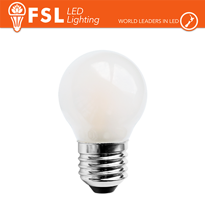 FSL Lampadina sfera filamento opale G45 7W‑3000K E27