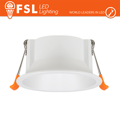 Portafaretto Downlight Circolare Fisso GU10/MR16 Foro Ø75 mm Bianco