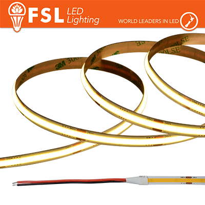 Striscia LED COB 24V 5m 528LED/m 15W/m 4000K IP20 CRI90