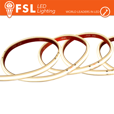 Striscia LED COB 24V 5m 528LED/m 15W/m 4000K IP65 CRI90