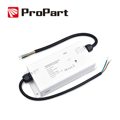 Ricevitore Controller RGB/RGBW IP67 - 4 Canali, 5A/Canale, 12-36V DC RF