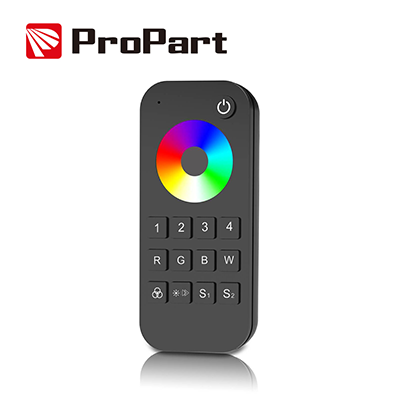 [SDRGBW-RC4Z] Telecomando RF RGB/RGBW - 4 Zone, 2 Scene, con Touch Wheel