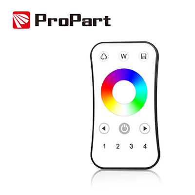 [SDRGBW-RC4ZS] Telecomando RF RGB/RGBW - 4 Zone, Touch Wheel