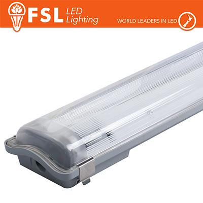 [FLB-2T120] Plafo Stagna Porta tubo T8 IP65: 2 tubo 120cm