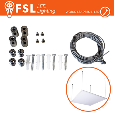 Kit installazione a sospensione Pannello LED universale