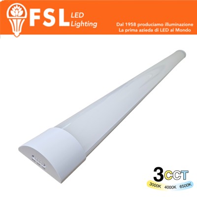 [FLFSB-JAS40CCT] Plafoniera Lineare LED 40W 150cm - 3 in 1 CCT (3000-4000-6500K)
