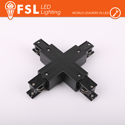 [FLT4-BX] FSL Connettore Forma X per binario Trifase - Colore NERO