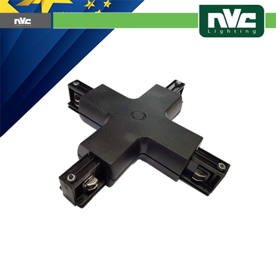 [NVBTE-X] Connettore Forma  X  Binario Trifase - Colore Nero
