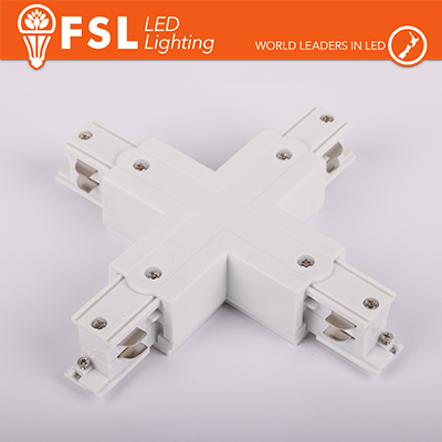[FLT4-WX] FSL Connettore Forma X per binario Trifase - Colore BIANCO
