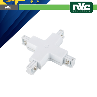 [NVTE-X] Connettore Forma  X  Binario Trifase - Colore Bianco