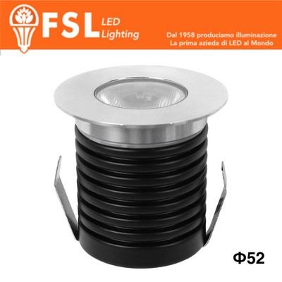 POLARIS - Punti Luce LED Spotlight Waterproof – 5W 3000K – 52*57mm – IP65