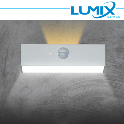 [LGM-SWL4K3W] Lampada da parete solare LED 2 vie - senza fili con sensore pir