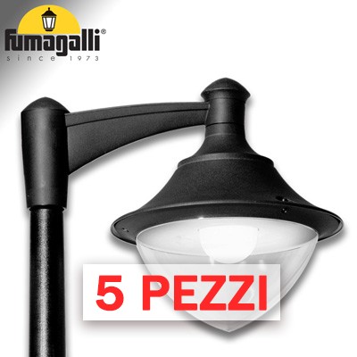 [FUV50000AXQ1K] 5x VIVI 400 NERO TRASP POWER LED E27 30W CCT SET