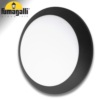 [FU1B3AYE28] UMBERTA NERO OPALE 2 PORTALAMPADE E27