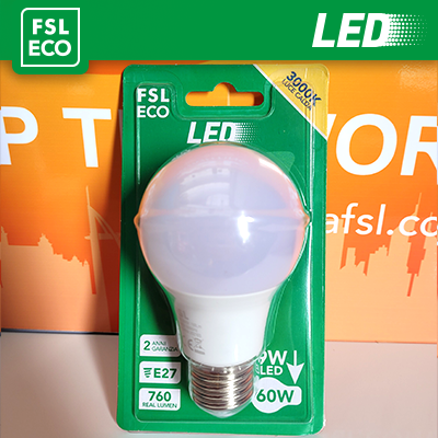 [FLEA60B9W30K27] Lampada Goccia BLISTER - 9W 3000K E27