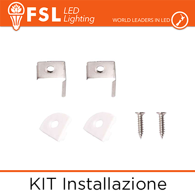 [FLPAB-ANG2M] Accessori Installazione per Profilo Angolare