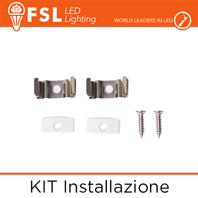 [FLPAB-SUR2M] Accessori Installazione per Profilo a U